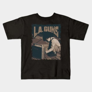 L.A. Guns Vintage Radio Kids T-Shirt